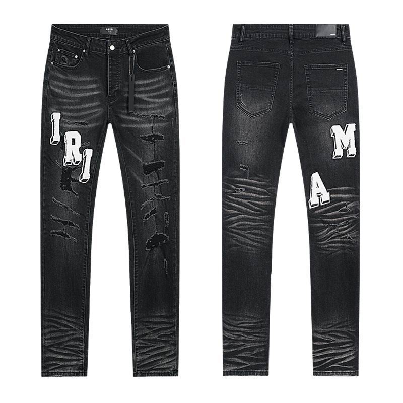 Amiri Men's High Quality Fashion Stretch Pants Jeans Size 30-38