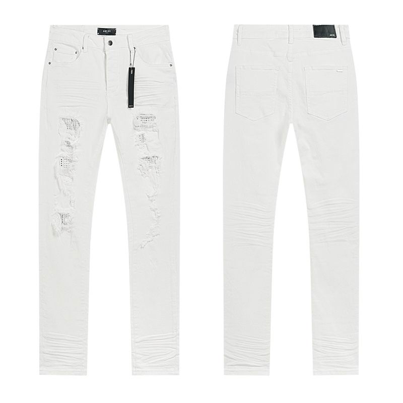 Amiri Men's High Quality Fashion Stretch Pants Jeans Size 30-38