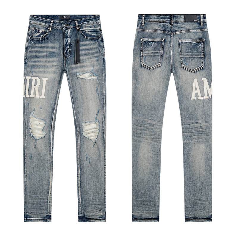 Amiri Men's High Quality Fashion Stretch Pants Jeans Size 30-38