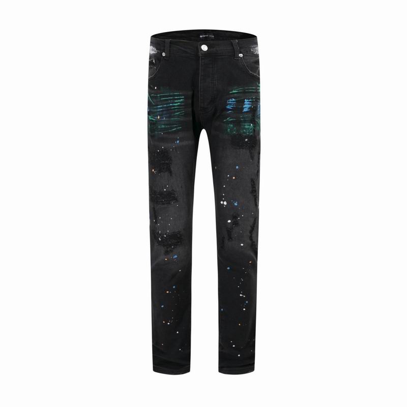 Purple Men's High Quality Fashion Stretch Pants Jeans Size 28-36
