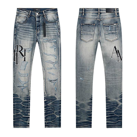 Amiri Men's High Quality Fashion Stretch Pants Jeans Size 30-38