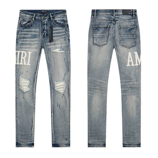 Amiri Men's High Quality Fashion Stretch Pants Jeans Size 30-38