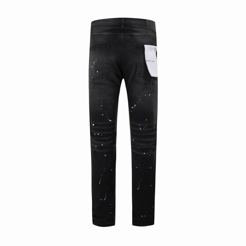 Purple Men's High Quality Fashion Stretch Pants Jeans Size 28-36